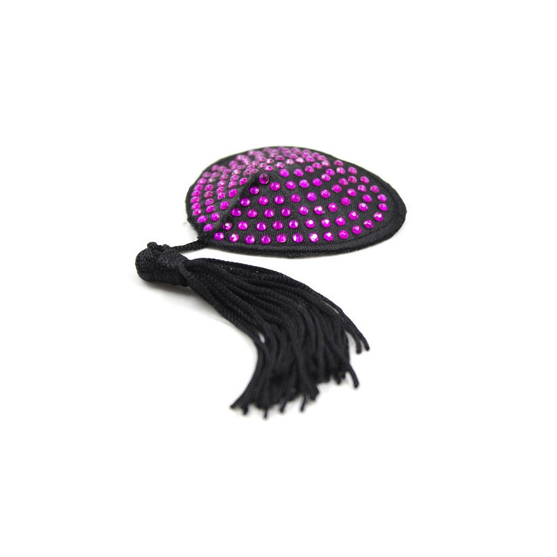 Joy Jewels Cache-Tétons Coeur Noir-Violet x2